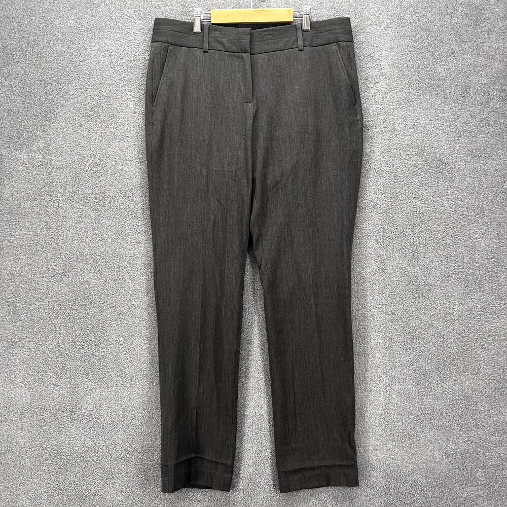 Michael Kors Pants Women 10 Dark Gray‎ Dress Trousers Slim mid rise pocket